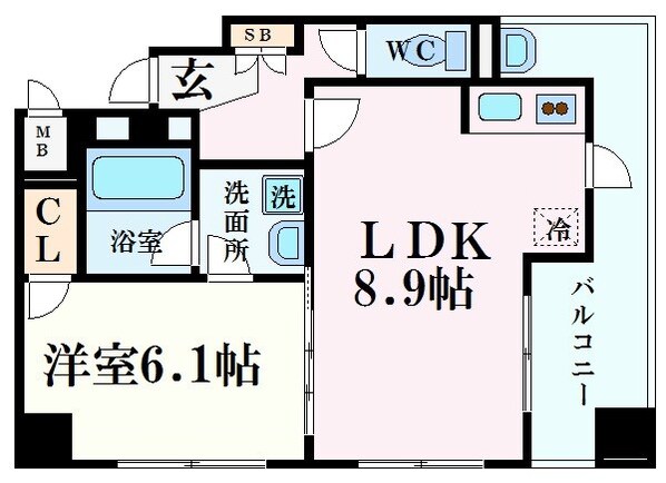 エステムプラザ江坂公園エイジアムの物件間取画像